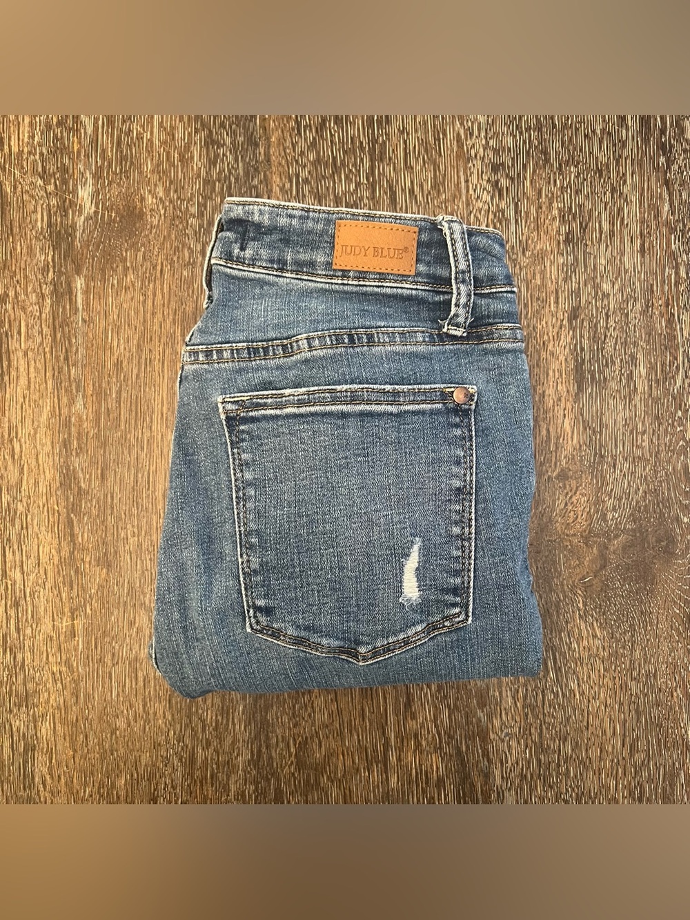 Judy Blue Distressed Medium Wash Dandelions Blue Jeans Size 7/28
